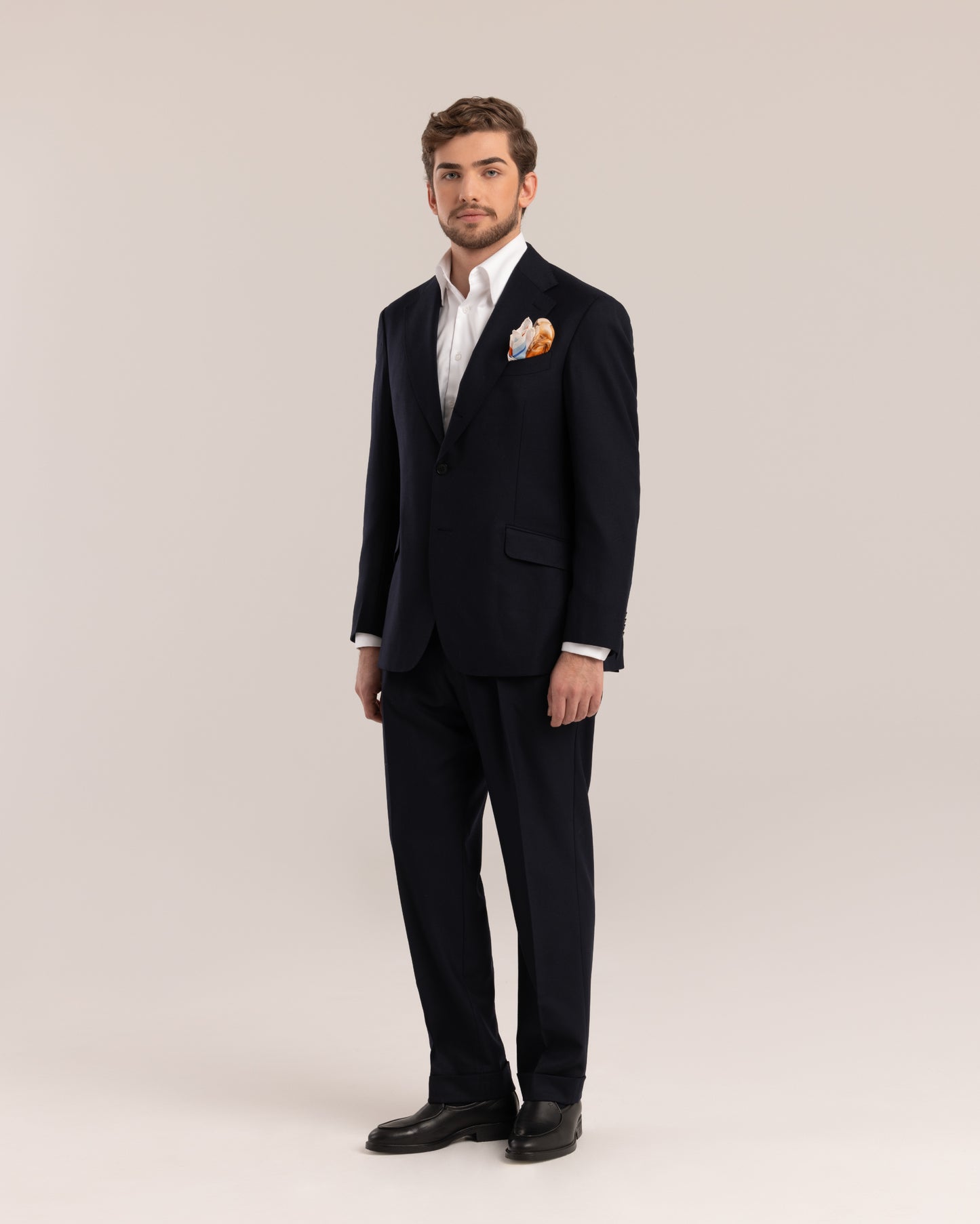 Single Breasted Blazer Dark Navy