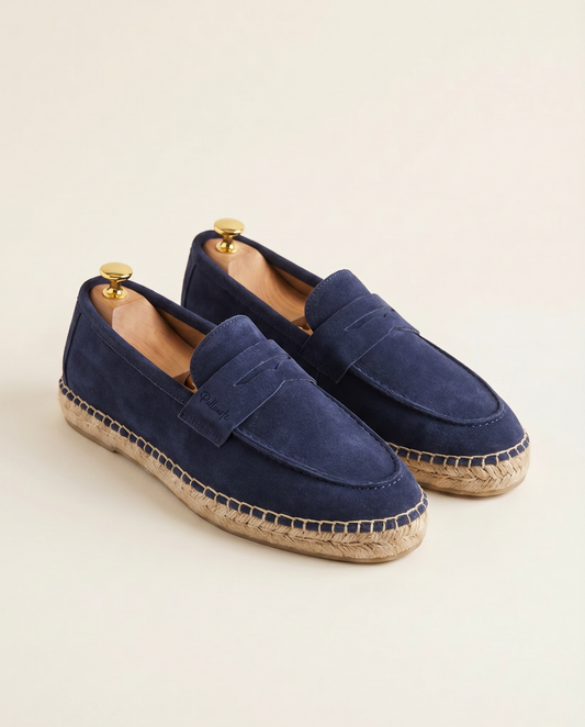 Penny Espadrilles Navy Suede