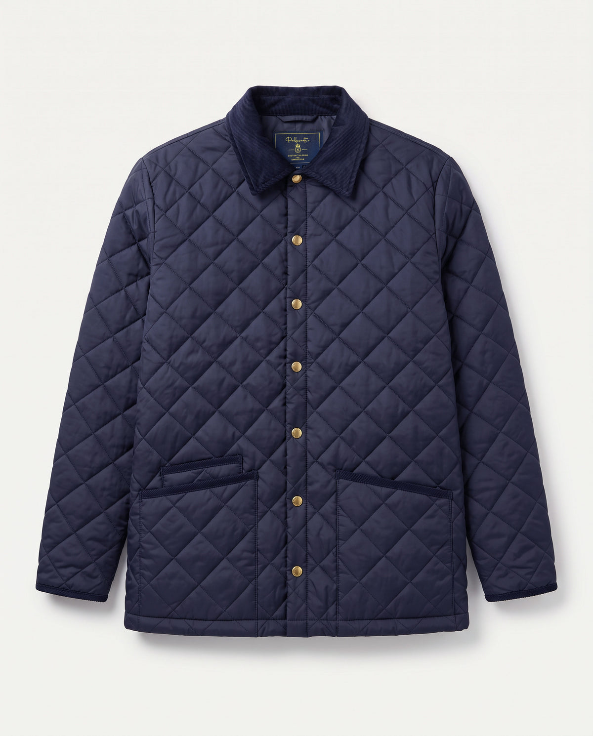 Quilted Down Jacket Navy