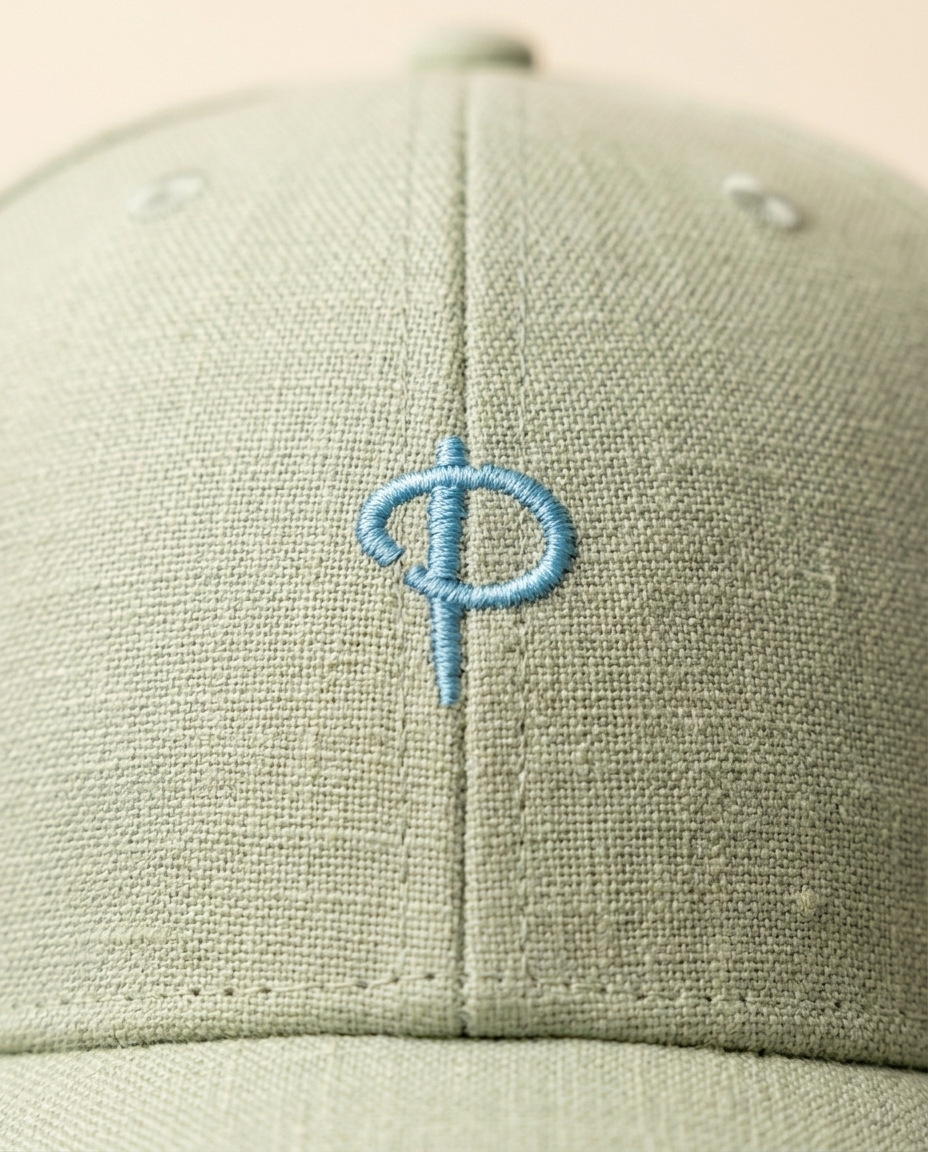 Baseball Cap Sage Green Linen