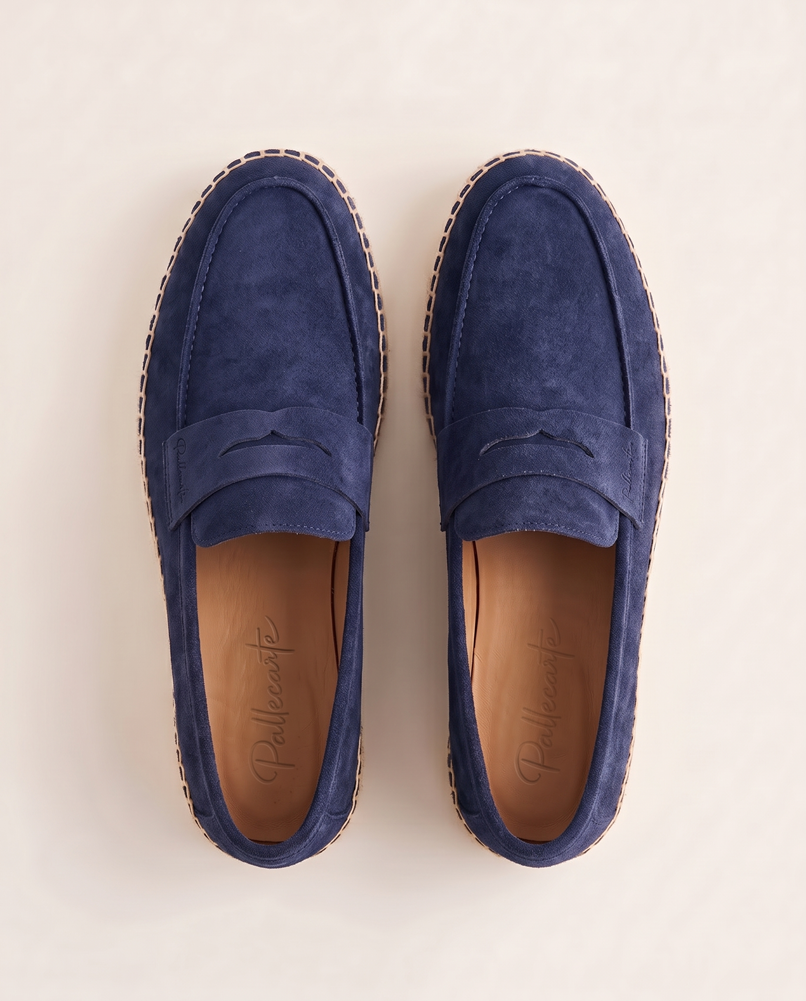 Penny Espadrilles Navy Suede