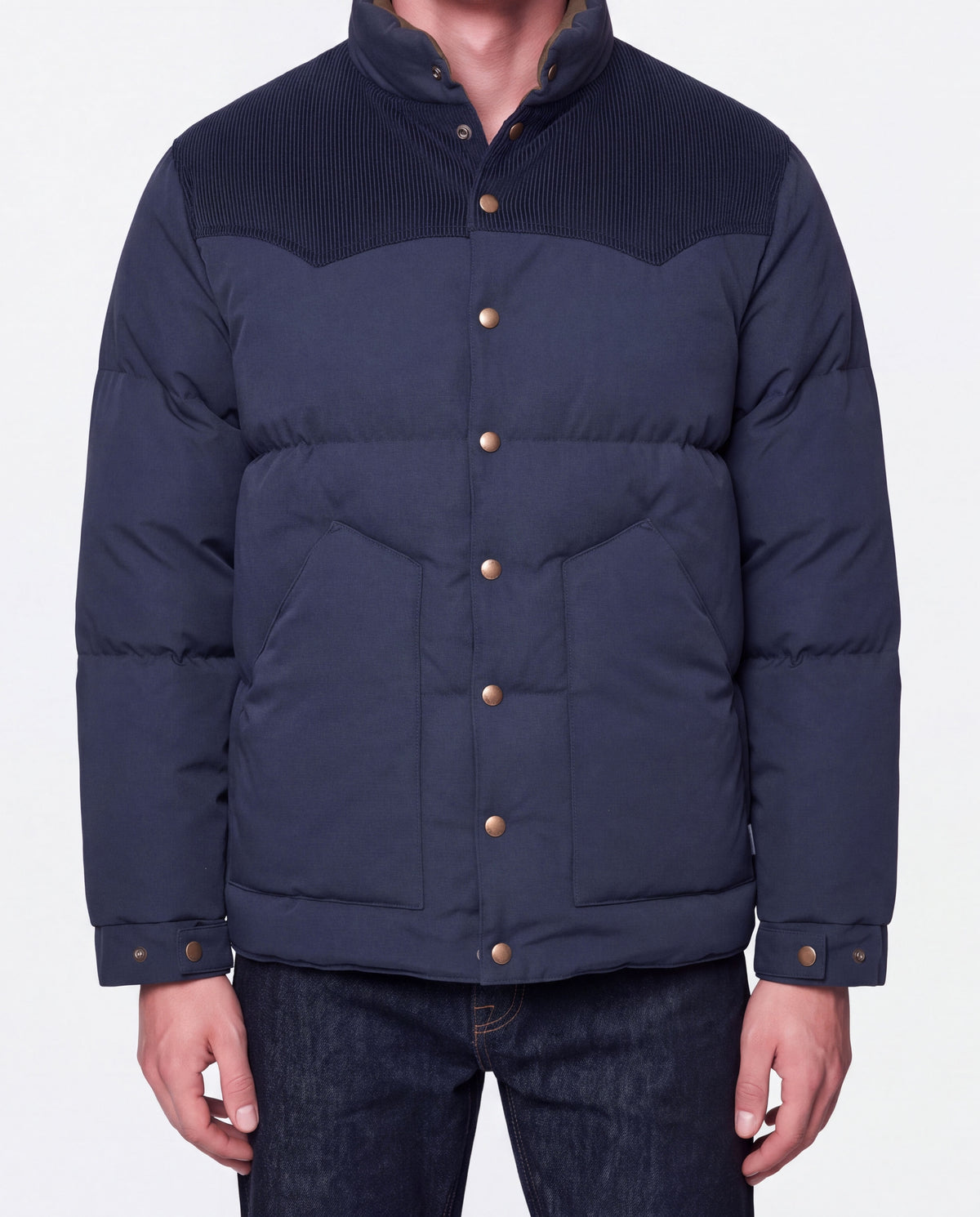 Corduroy Yoke Down Jacket