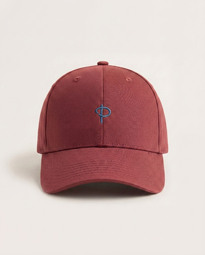 Baseball Cap Burgundy Red Cotton