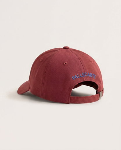 Baseball Cap Burgundy Red Cotton