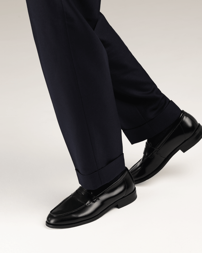 Penny Loafers Black Leather