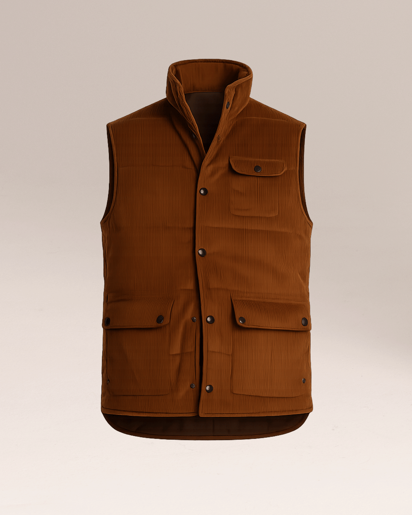 Corduroy Vest Brown