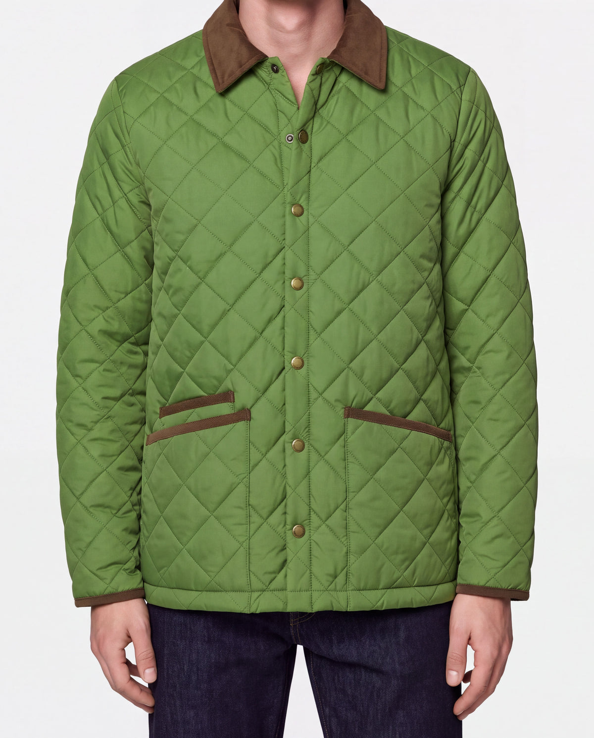 Quilted Down Jacket Green