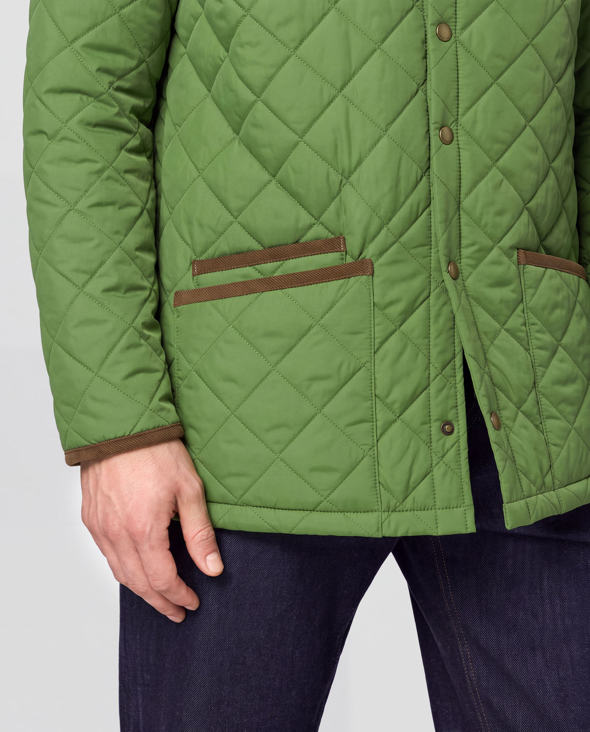 Quilted Down Jacket Green