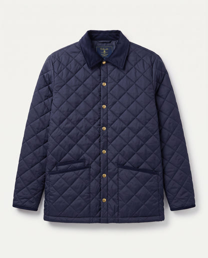 Quilted Down Jacket Navy
