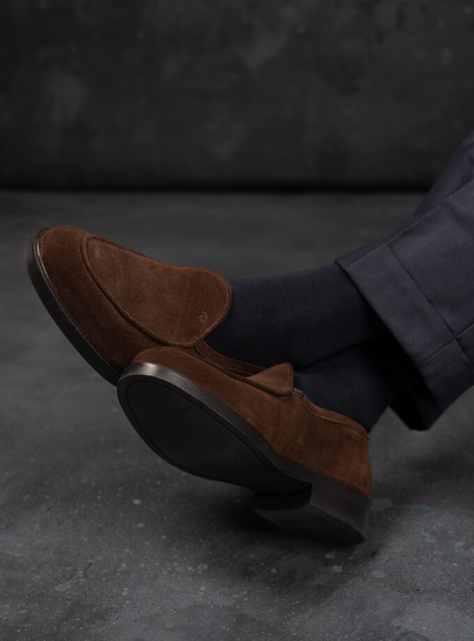 Brown Suede Loafer